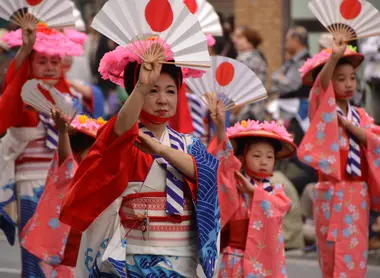 Dontaku Festival's parade