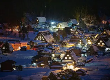 El invierno en Ogimachi. El invierno en Ogimachi.