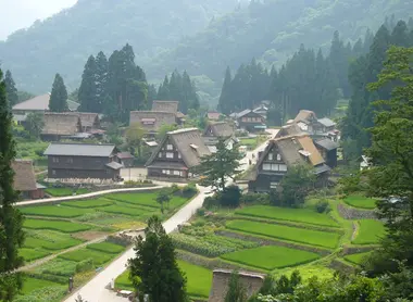 El pueblo de Suganuma encantado por la bruma. El pueblo de Suganuma encantado por la bruma.