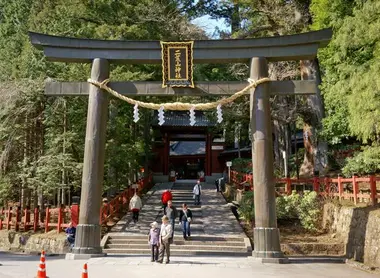 El torii del Futarasan jinja. El torii del Futarasan jinja.