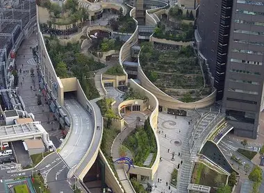 Le Namba Parks vu du ciel Le Namba Parks vu du ciel