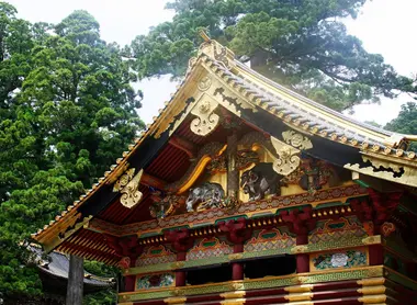 Le toit d'un des bâtiments du Taiyuin Le toit d'un des bâtiments du Taiyuin