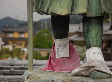 Pious statues punctuate the O-Henro, pilgrimage route of Shikoku Island Pious statues punctuate the O-Henro, pilgrimage route of Shikoku Island
