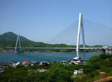 Kurushima bridge from the Shimanami Kaido Kurushima bridge from the Shimanami Kaido