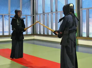 Des pratiquants du kendo