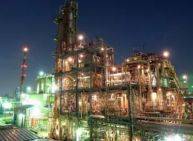 La zone industrielle Keihin près de Tokyo. La zone industrielle Keihin près de Tokyo.