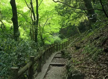 Chemin le long du Mont Minoh au parc Meiji no Mori Minoo 
