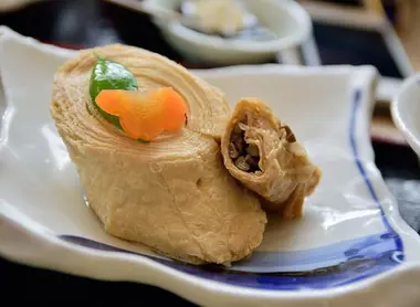 A roll of yuba A roll of yuba