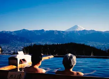 Hottarakashi onsen en Yamanashi 