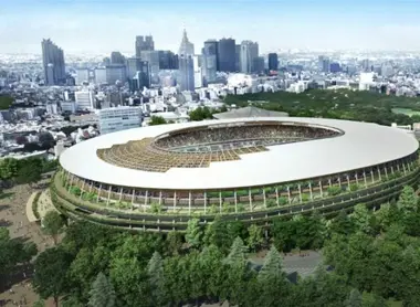 The project of the Olympic Stadium in Tokyo by Kengo Kuma The project of the Olympic Stadium in Tokyo by Kengo Kuma