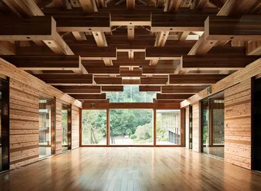 Inside the Yusuhara Wooden Bridge Museum Inside the Yusuhara Wooden Bridge Museum