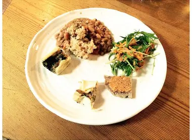 Exemple de plat végétarien servi par l'établissement.