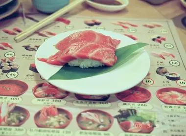 Sushi menu Sushi menu