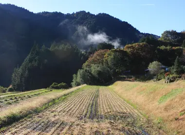 La campagne au-dessus de O Tsumago La campagne au-dessus de O Tsumago