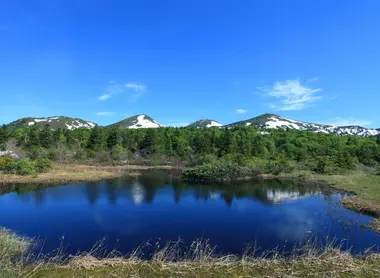 Le mont Hakkôda à la fin du printemps