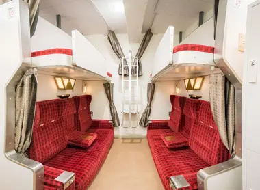 L'ancien compartiment Deluxe du train de nuit Hokutosei