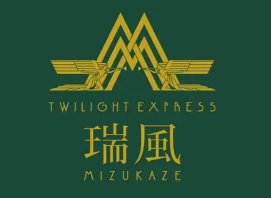 The logo of the new luxury train Twilight Express Mizukaze  The logo of the new luxury train Twilight Express Mizukaze