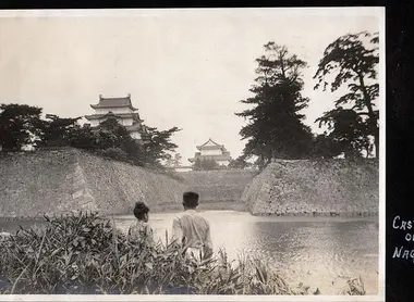 Le château de Nagoya avant sa destruction lors de la seconde guerre mondiale (1945) Photo prise circa 1914