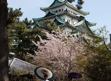Le château de Nagoya au printemps