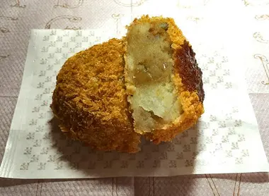 L'intérieur d'une korokke