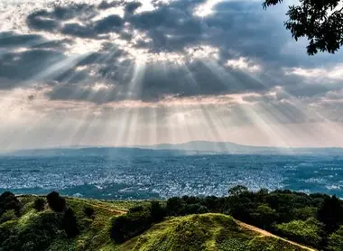 Vista de Nara desde el Monte Wakakusa.