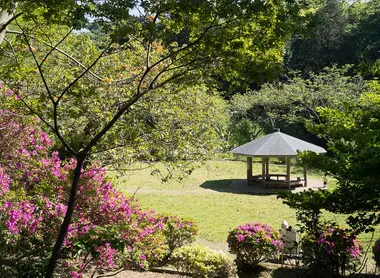 L'un des nombreux espaces aménagé dans le parc de Genji-yama Kôen à Kamakura