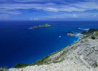 View point from the island of Nii-jima, off Tokyo