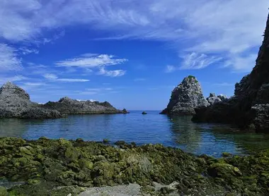 A creek on the island of Shikine-hima, south of Tokyo
