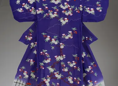 Hitoe à motifs de cerisier et pivoines Hitoe à motifs de cerisier et pivoines