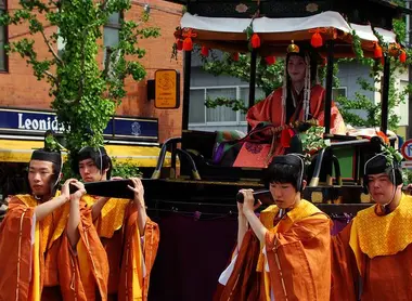 Parade du Aoi matsuri à Kyoto au mois de mai