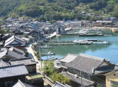 Un village typique de l'île de Manabe shima 