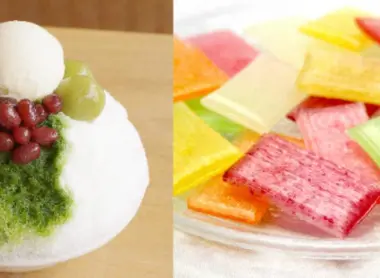 Glace pilée Kakigôri au thé vert matcha du salon Gion koishi