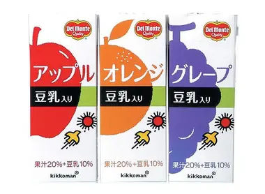 Lait de soja aromatisé aux fruits