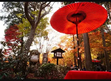 A proximité du temple Jingo-ji, à Takao