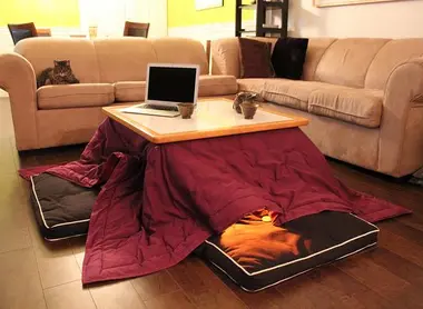 Kotatsu, la table basse chauffante