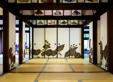 Flower Fusuma of the Shoren-in temple in Kyoto Flower Fusuma of the Shoren-in temple in Kyoto