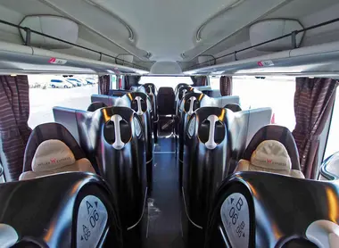 Siège cocoon d'un bus de nuit