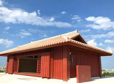 The special dojo of the karate museum in Okinawa. Exterior View