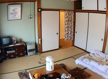 Exemple de chambre en minshuku Exemple de chambre en minshuku