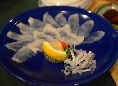 Fugu sashimi