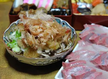 Hojuelas de bonito, fuente de umami.