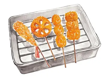 Kushikatsu : les brochettes croustillantes d'Osaka Kushikatsu : les brochettes croustillantes d'Osaka
