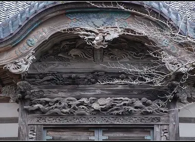 Détail du bâtiment principal du temple Sôji-ji sô-in (Péninsule de Noto) Détail du bâtiment principal du temple Sôji-ji sô-in (Péninsule de Noto)