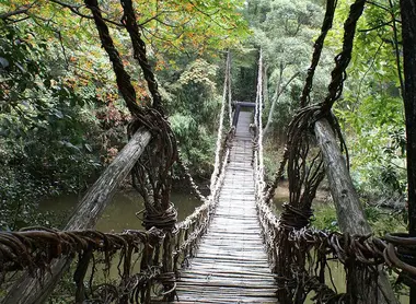 Le pont Kazura à Shikoku Mura Le pont Kazura à Shikoku Mura