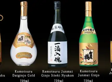 Quelques sakés parmi les plus connus de la brasserie Kamotsuru