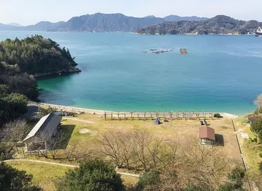 Vue d'Imabari, le terminus de la piste cyclable Shimanami Kaido (Hiroshima)
