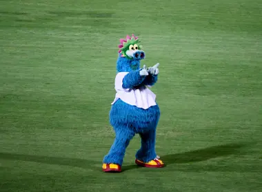 The mascot, Slyly The mascot, Slyly