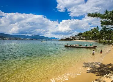 In Hiroshima Bay, close to Itsukushima In Hiroshima Bay, close to Itsukushima