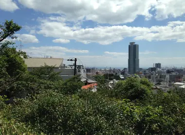 La vue depuis le sanctuaire Kitano Tenman-jinja, à Kobe