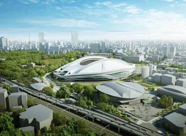 Le New National Stadium à Tokyo